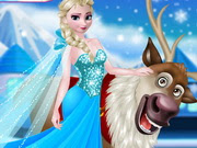 Rudolph And Elsa In The Frozen Fore
